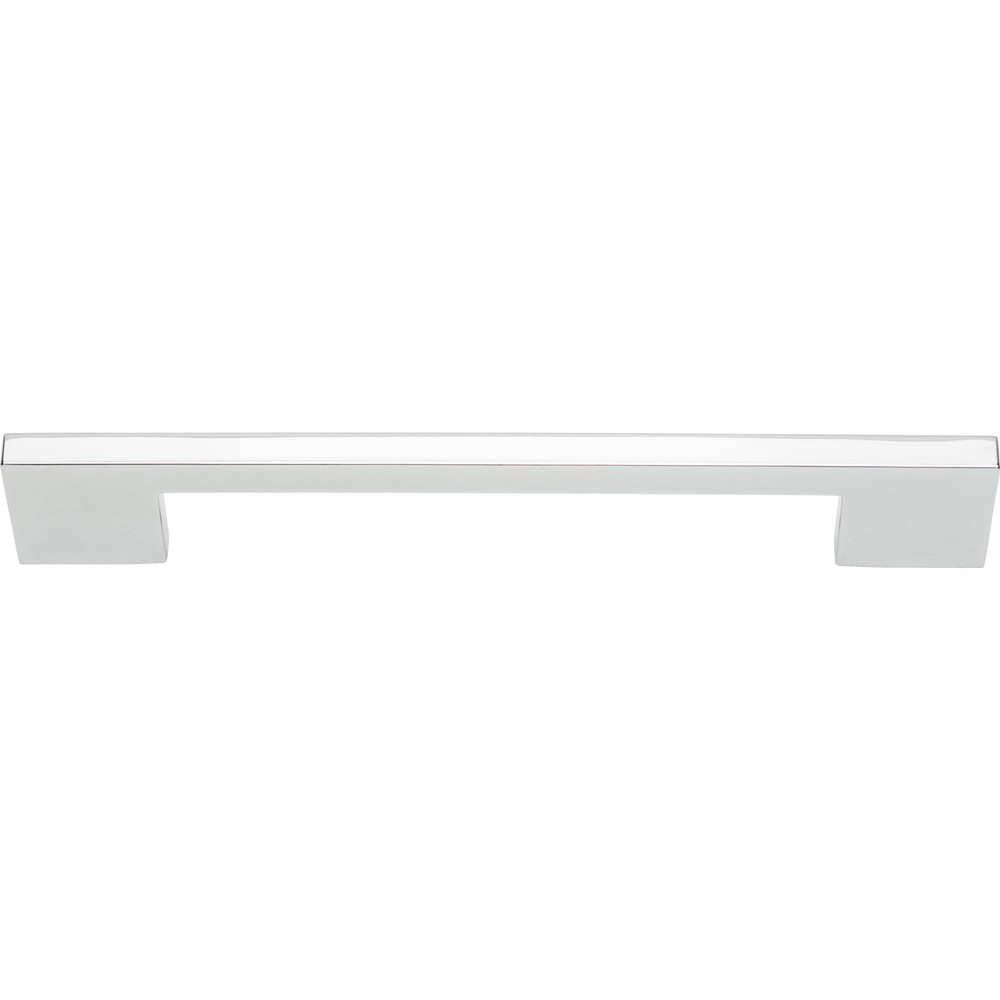 Atlas A826-CH Thin Square Pull 7 9/16 Inch (c-c) - Polished Chrome