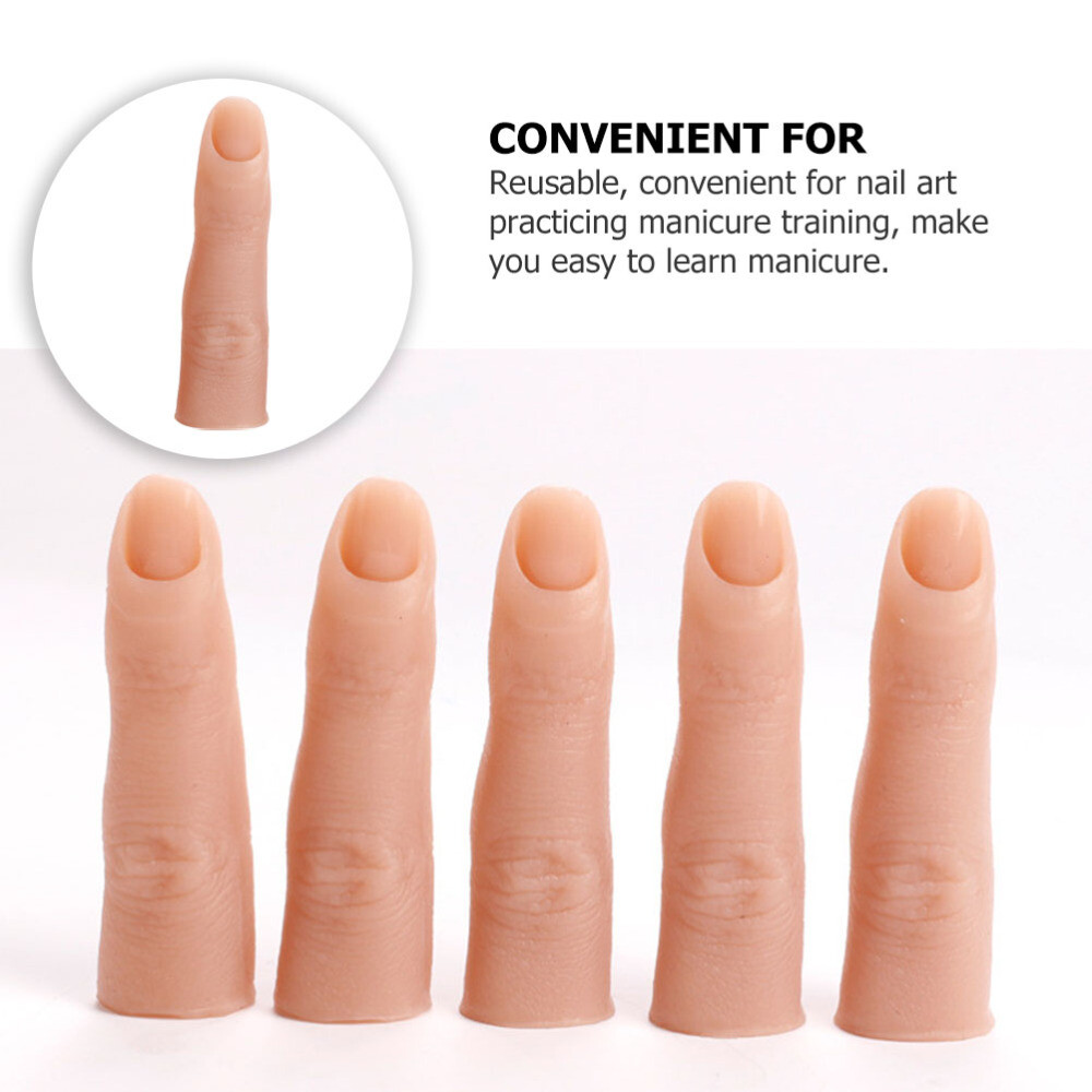 Prostjetic Finger Prosthetic Tips Full Silicone Practice Hands Sturdy Fake