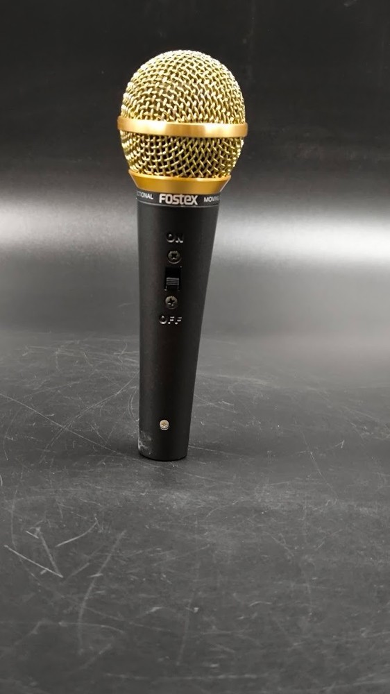 Fostex M-5 Unidirectional Microphone Used Working Black