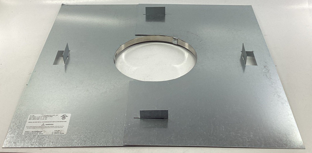 Z-Flex 2ZVFSS064DW Double Wall Fire Stop with Support 6"- 4"