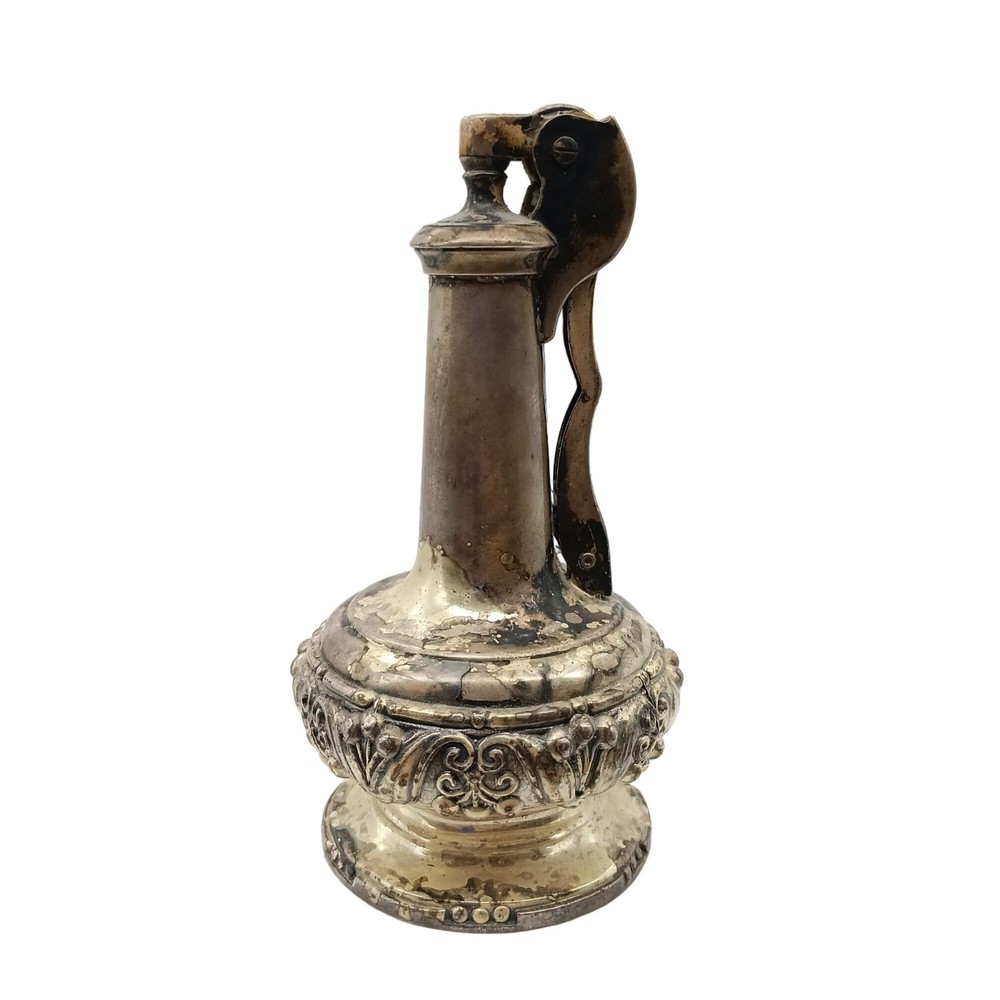 Vintage Ronson Decanter Table Lighter, Silver Plate Ornate