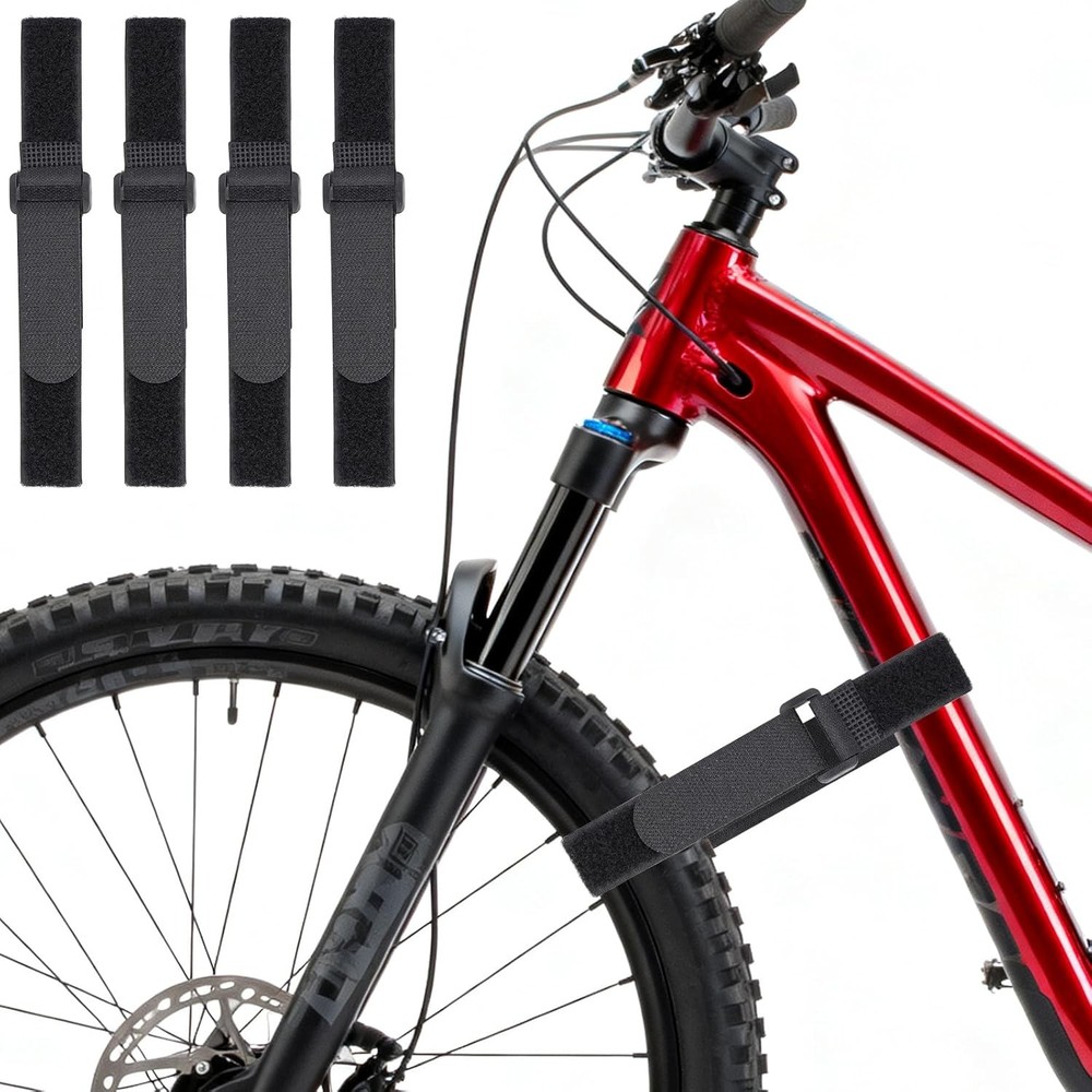 Bike Wheel Straps 4Pc Adjustable Rack Stabilizer