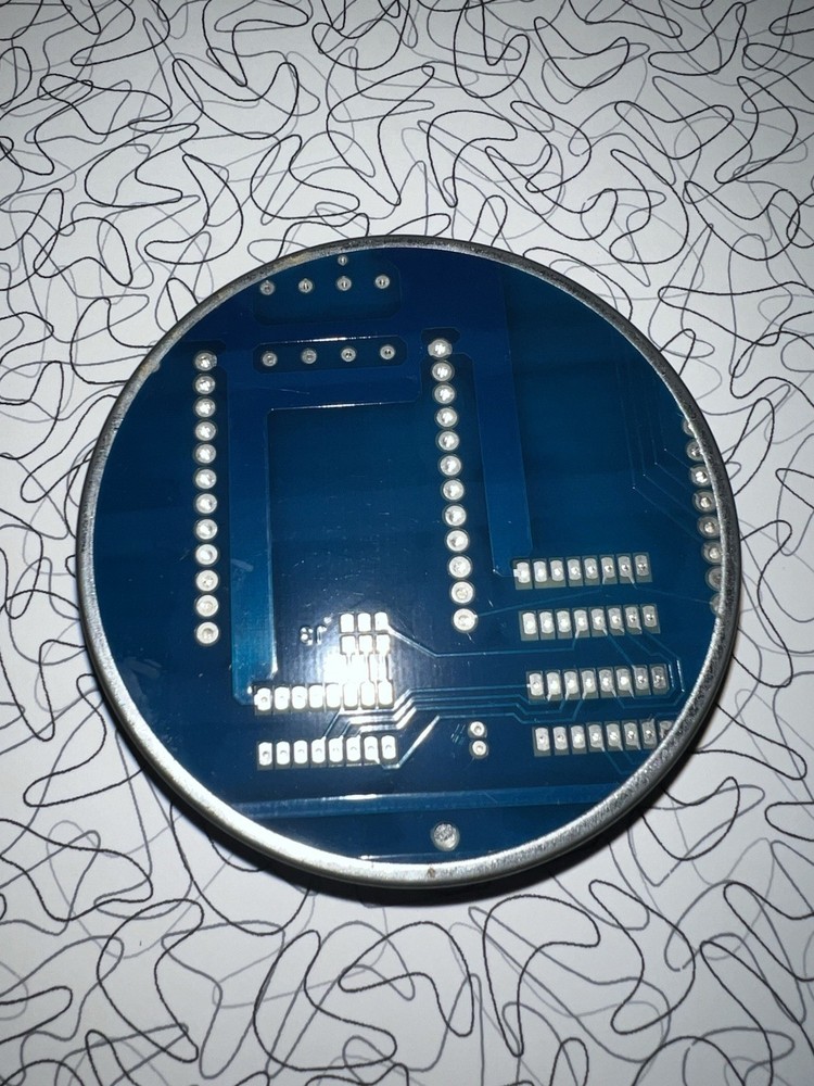 Round Computer Circuit Board Cover Container From Disney