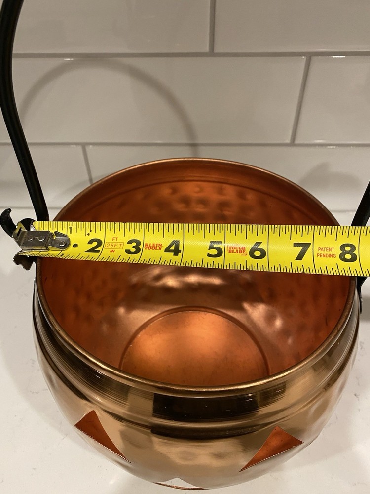 Hammered Copper Pumpkin Basket￼