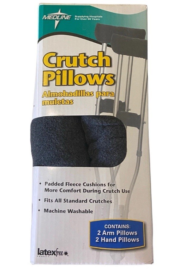 Crutch Grip and Underarm Pillows 2 Arm/2 Hand