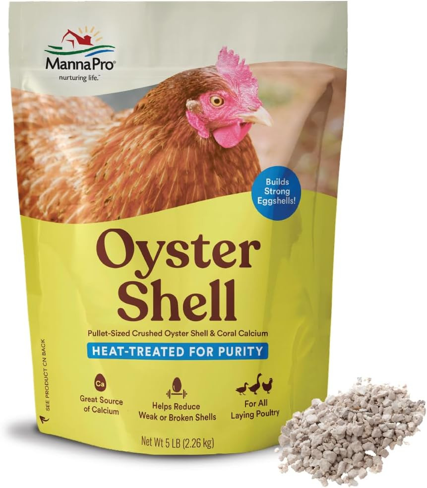 Crushed Oyster Shell | Egg-Laying Chickens | 5 LB