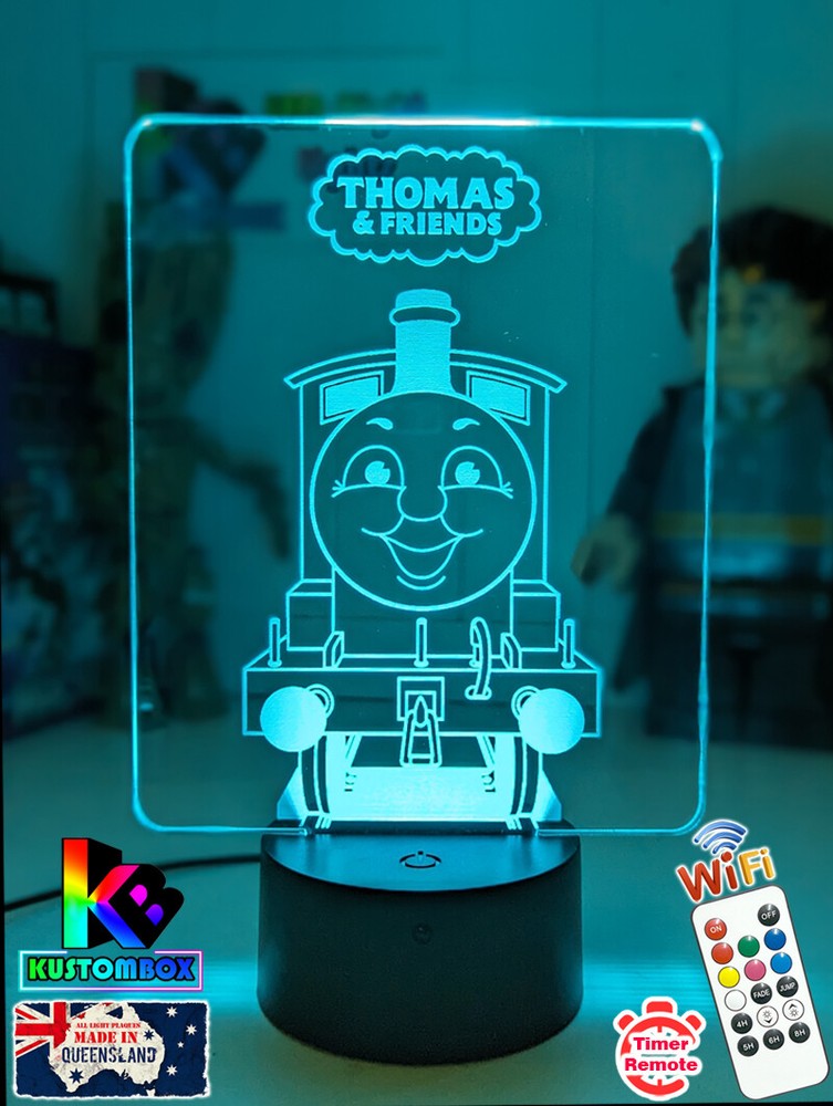 THOMAS THE TANK ENGINE Personalised 3D LED Night Light Colour Change Room Lamp