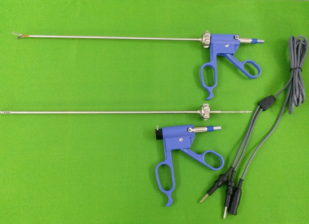 2 PC Bissinger Bipolar Forceps 5mmx330mm With Cable Laparoscopic instruments