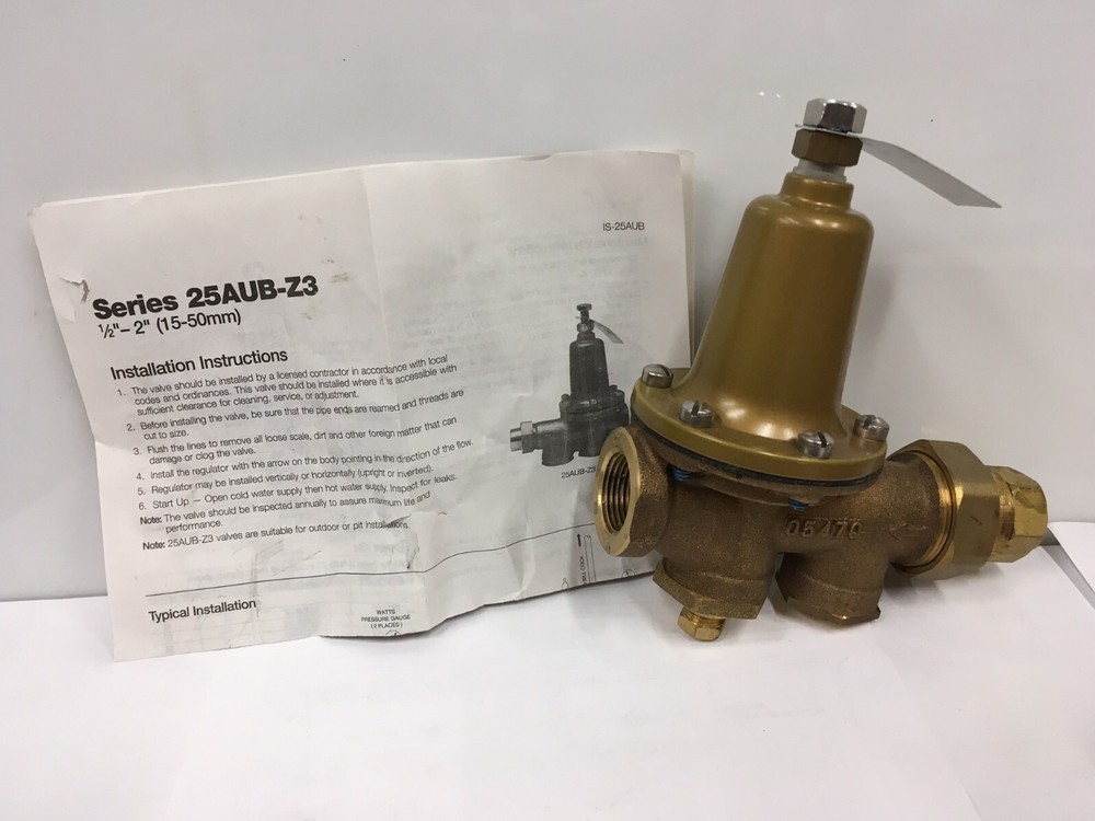 Watts 3/4 LF25AUB-G-Z13 Water Pressure Reducing Valve 25-75psi 3/4in