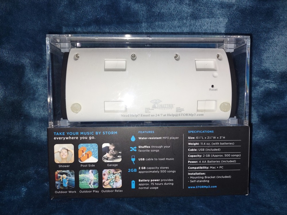 STORM Water Resistant Portable MP3 Player