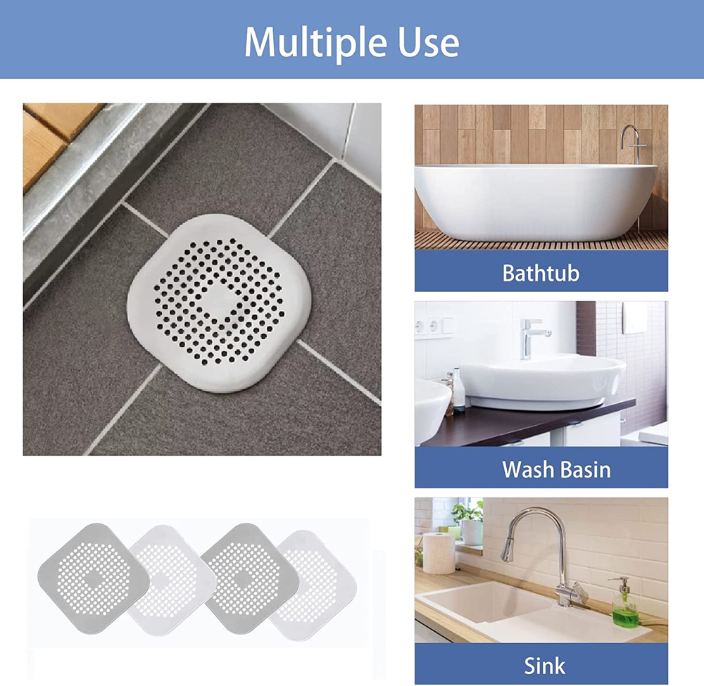 Bathroom Drain Hair Catcher Bath Stopper Plug Sink Strainer Filter Shower Covers