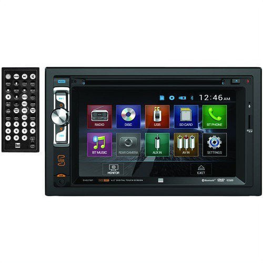 Dual Electronics DV527BT 6.2 inch, Car Stereo Head Unit, Double DIN with CD/DV