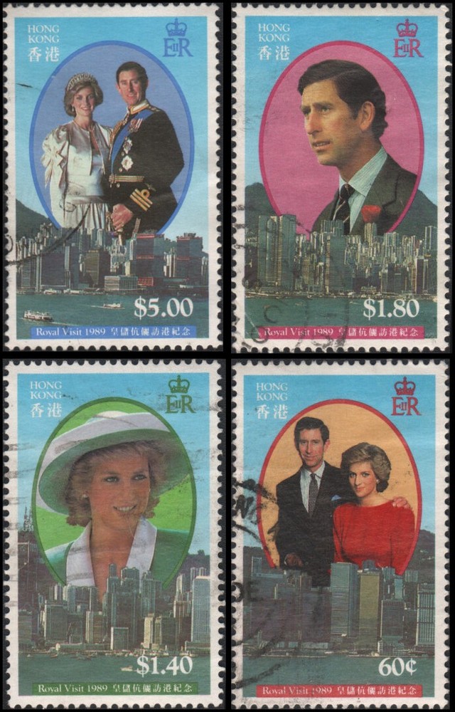 Hong Kong #556-559 set Used VF