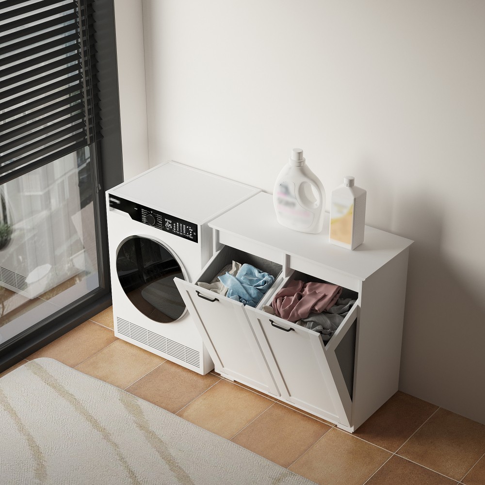 Modern Laundry Cabinet ,with 1 Removable Liner Bags