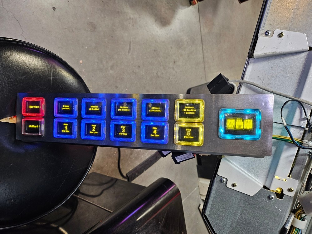 WMS BB2 OLED Button Panel V3.09, with Elastomer Liquid Resistant. Refurbished