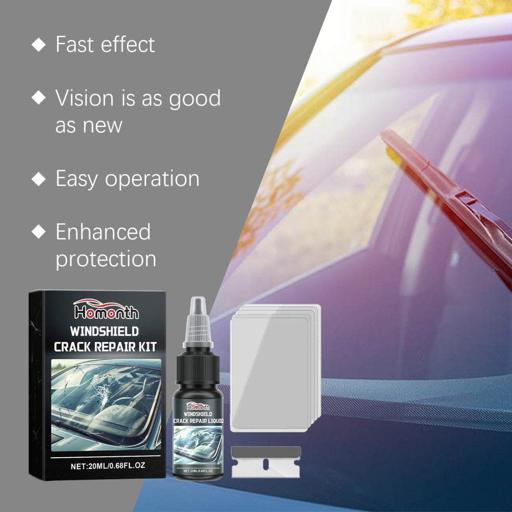glass cra repair kit car front windshield cra scratch clear