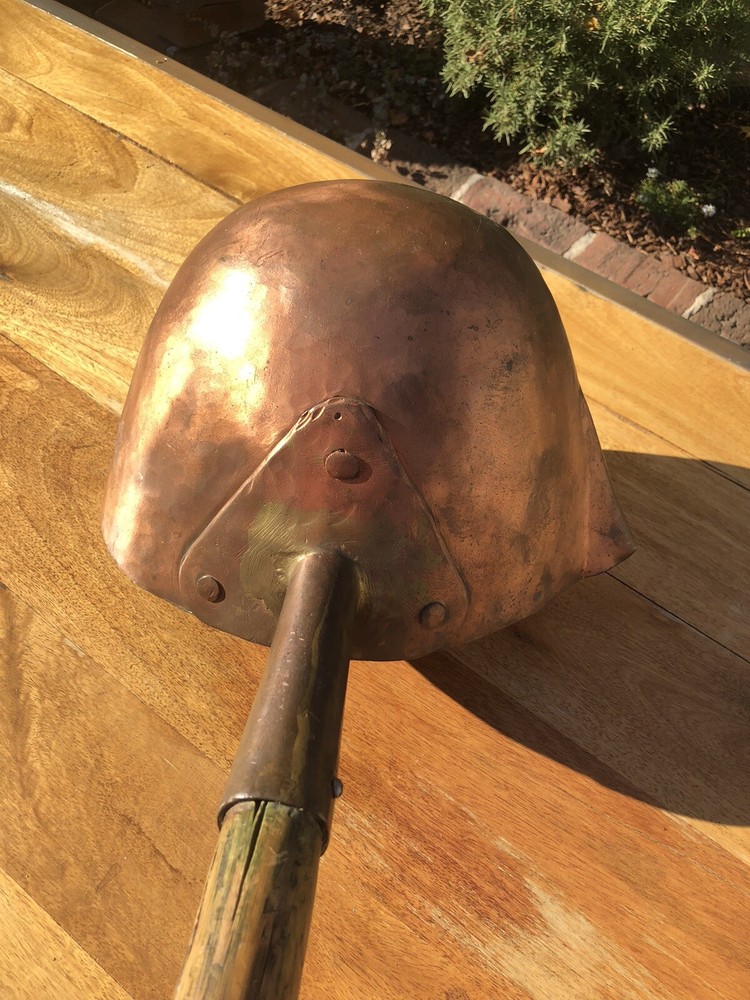 Antique French Winemaker Tool Scoop Copper