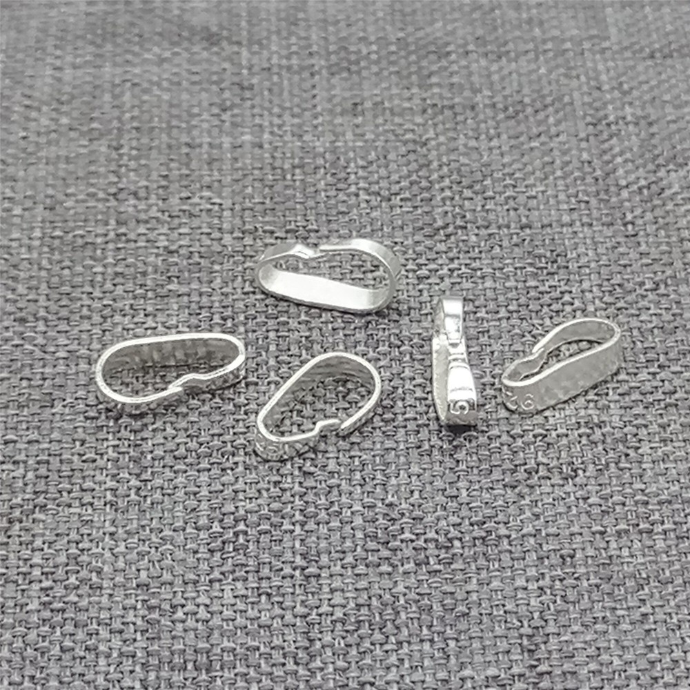 10 Sterling Silver Small Locket Bails Pendant Charm Bulk Bails