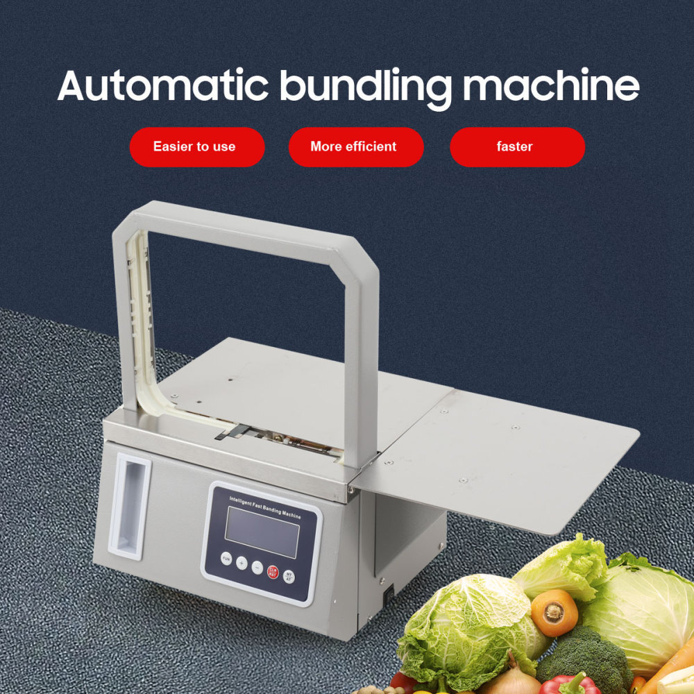 Automatic Banknote Banding Machine Paper Money Strapping Bundling Pack Machine