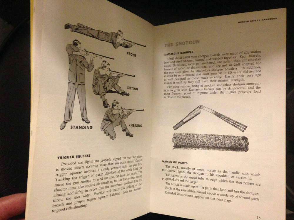 Vtg. NRA Hunter Safety Handbook--Free Ship