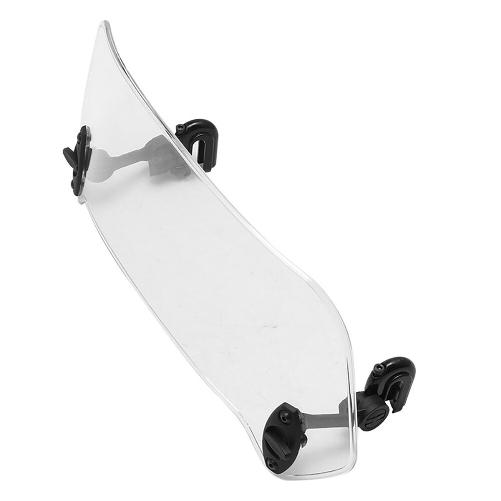 Motorcycle Adjustable Clip-On Windshield Extension Spoiler Windscreen Deflector