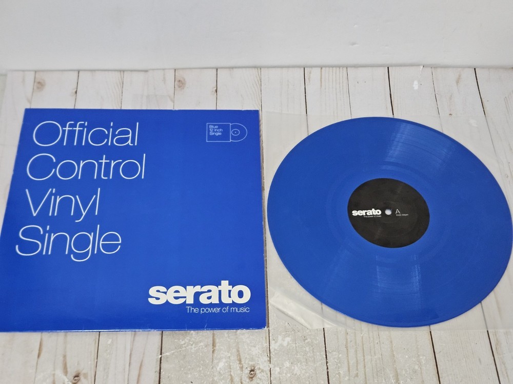 Serato Official Control Vinyl Blue 12 Inch Single Tested