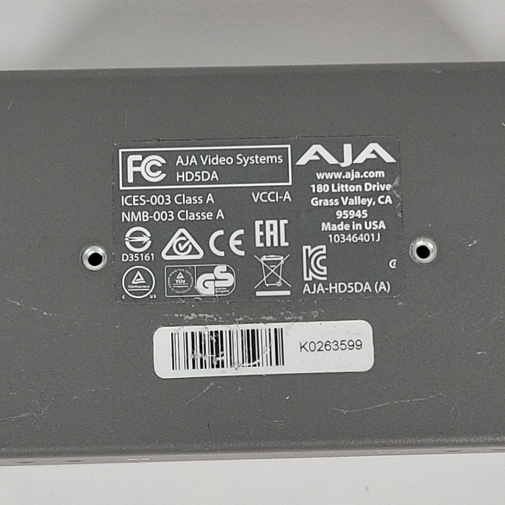 AJA HD5DA HD/SD-SDI Distribution Amp Amplifier Module System Unit