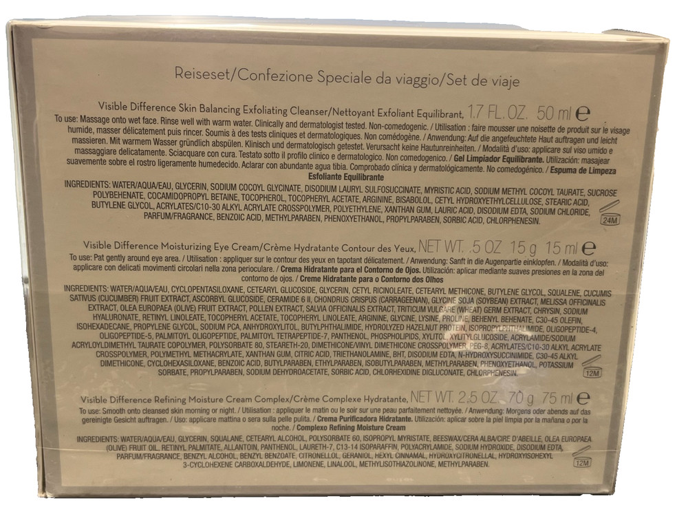 ELIZABETH ARDEN VISIBLE DIFFERENCE SET Refining Moisture Cream Complex 2.5 oz ++