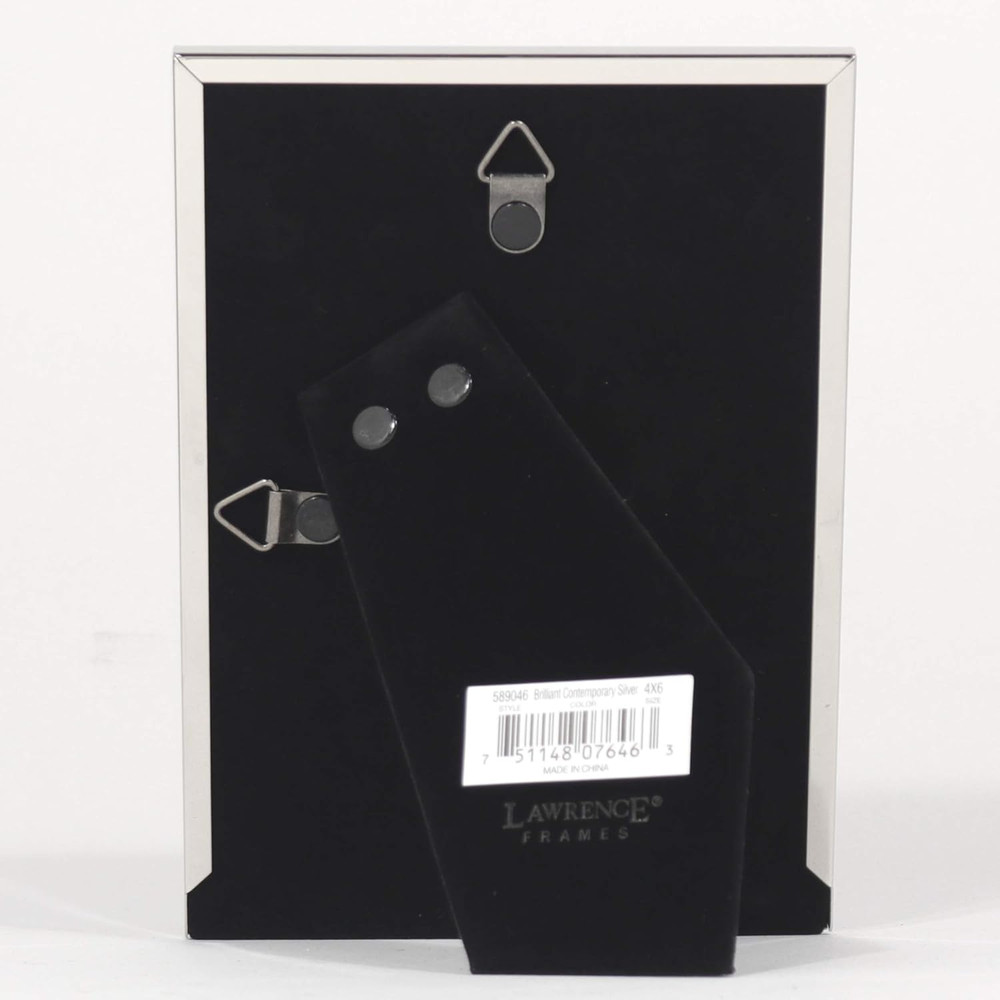 4X6 Flat Silver Metal Picture Frame