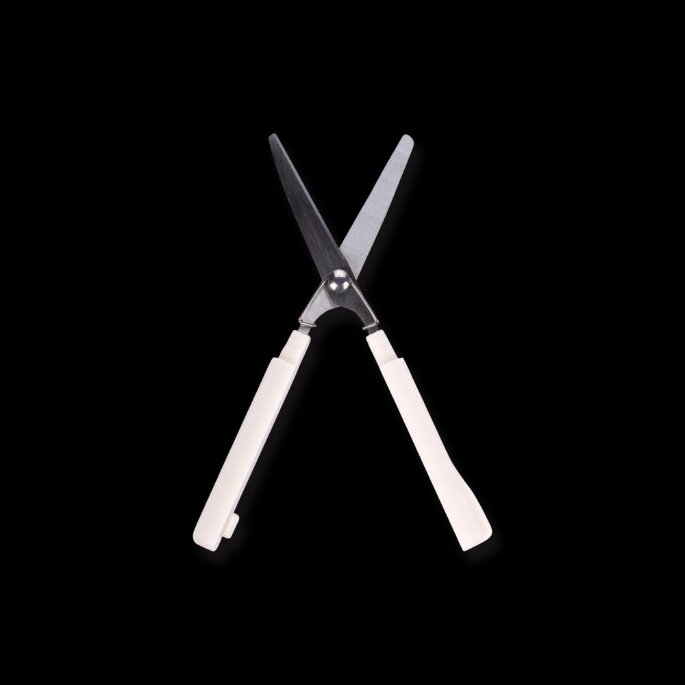 STICKYLE Compact Travel Scissors - Cream / White