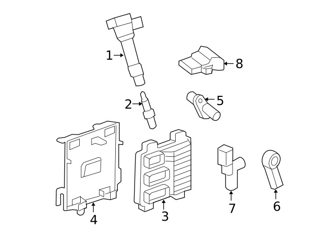 Genuine GM Engine Crankshaft Position Sensor 12674702