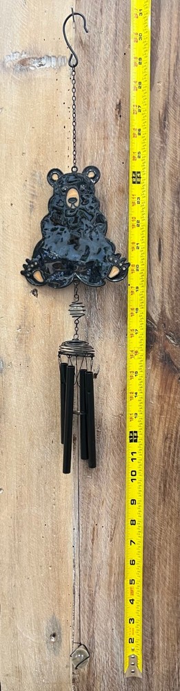 Bear Metal Windchime 31" x 5"
