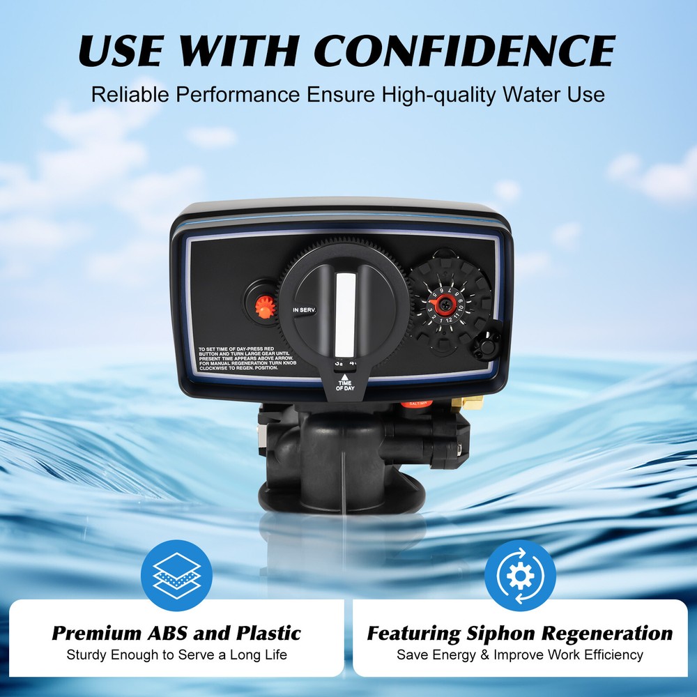 Automatic Fleck 5600 12 Day Control Timer Valve For Water Filter Softener Resin