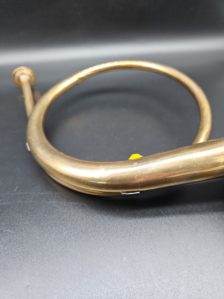 Vintage Decorative Solid Brass Horn India 13"