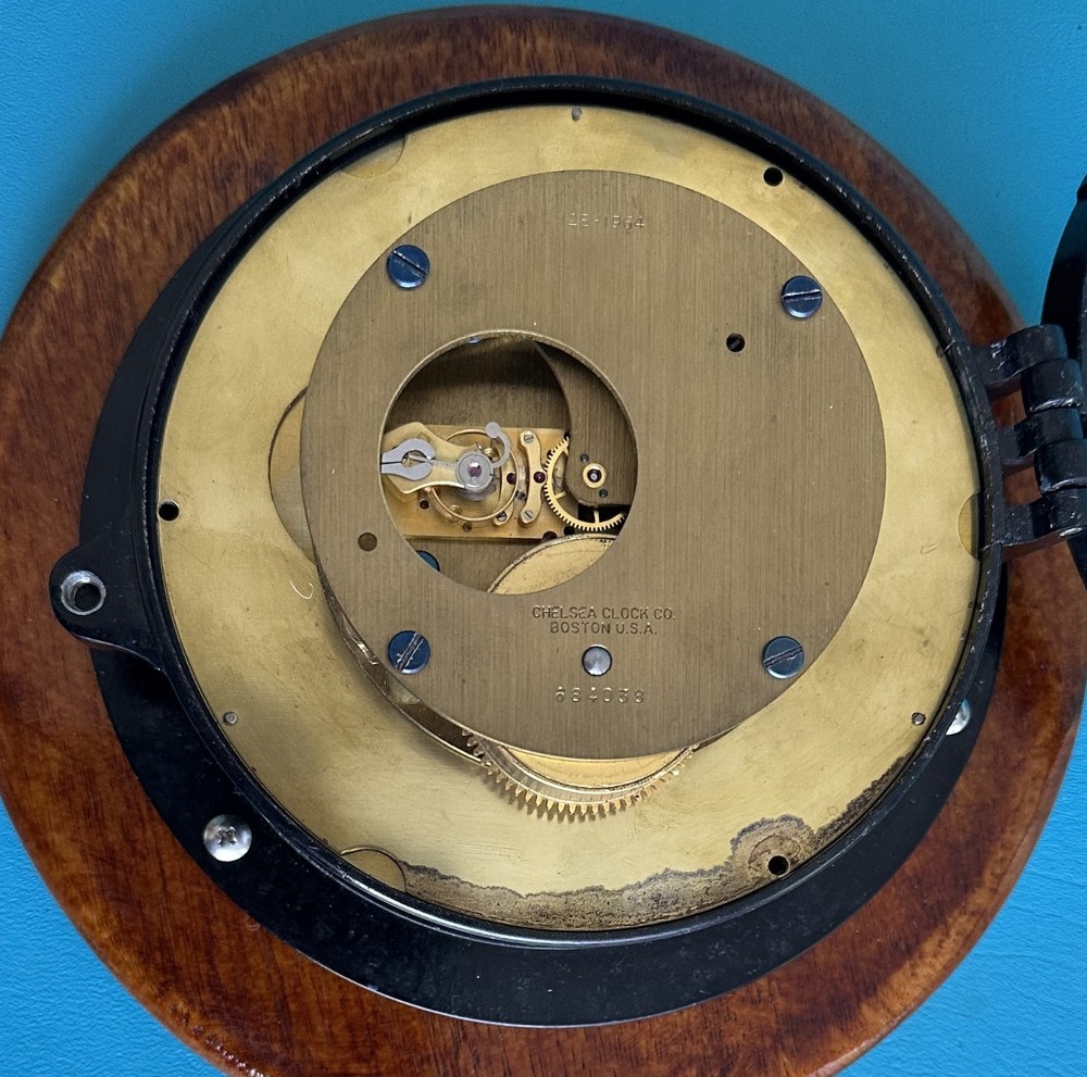 Chelsea ship’s clock 12E Phenolic case circa 1966, Restored