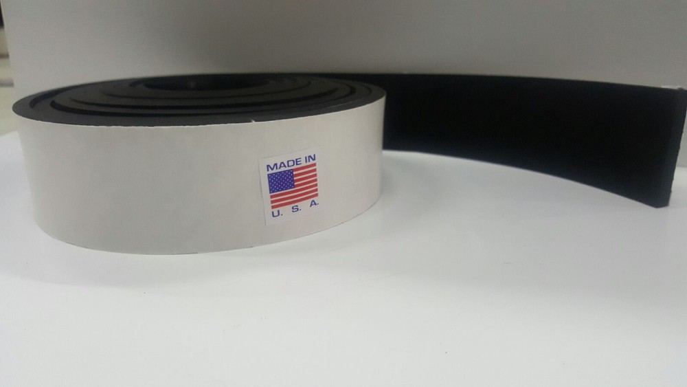 NEOPRENE RUBBER ROLL  3/16"X1"X10FT PSA ADHESIVE ONE SIDE.