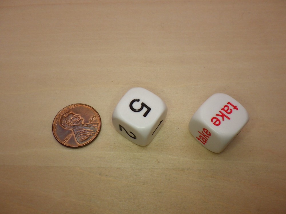 Put & Take Dice Game with Instructions Tabletop Game Special Engraved 2D6