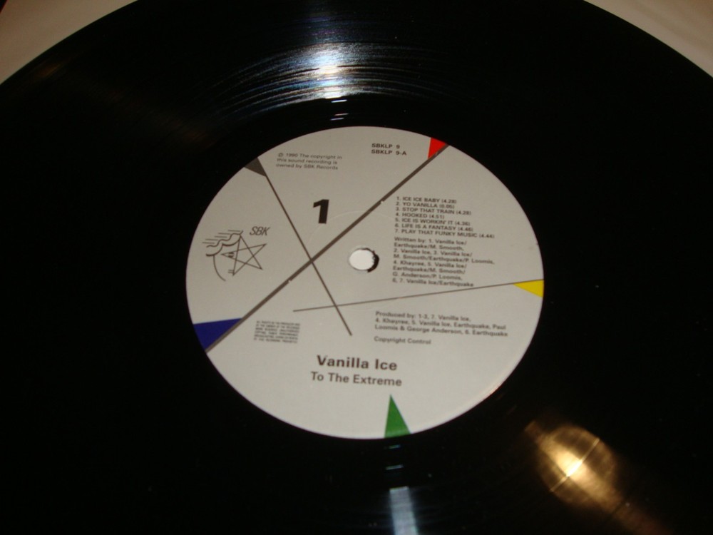 Vanilla Ice to the Extreme LP Signed