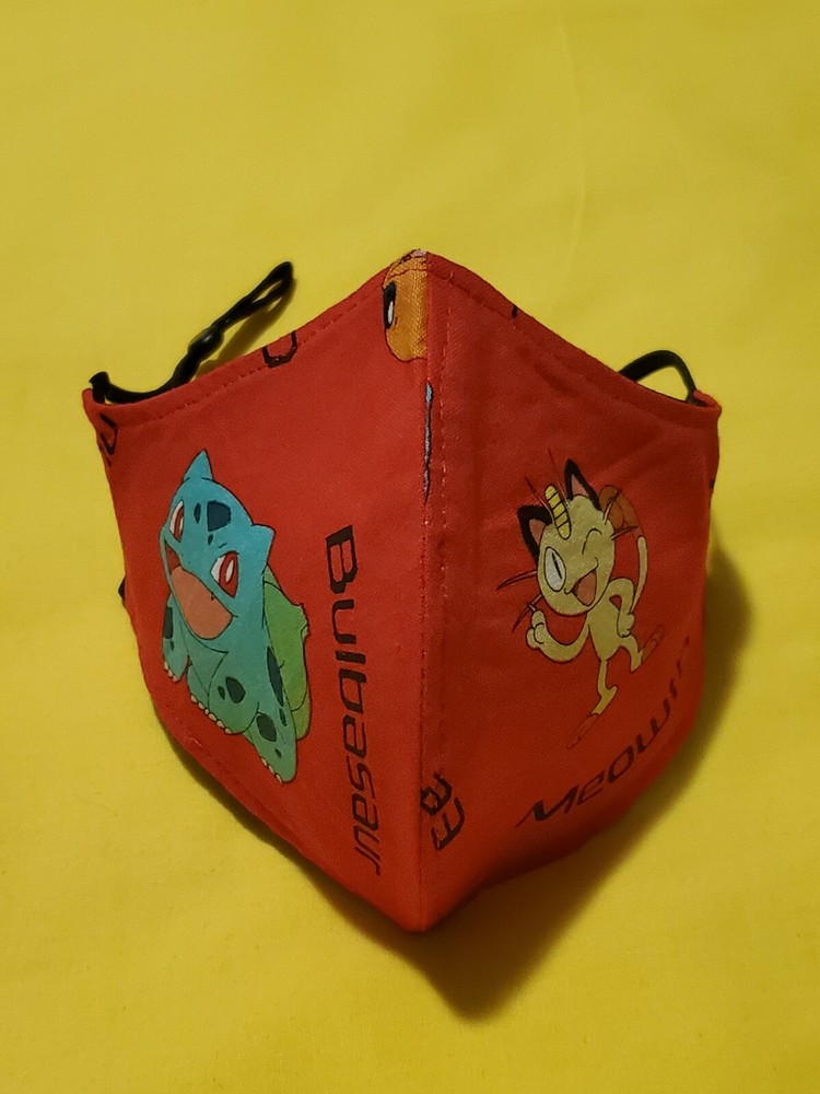 Kids Pokemon Adjustable Face Mask
