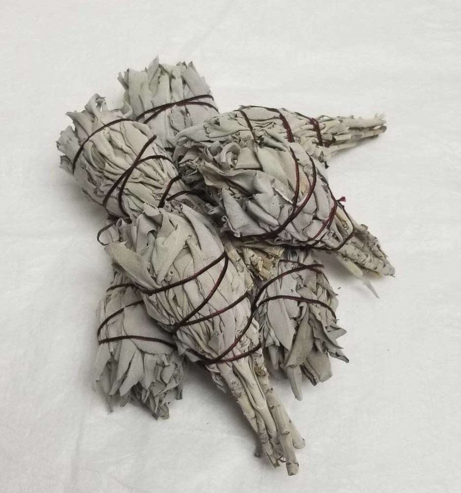 California Mini White Sage Smudge Incense 3"-4" Bundle (100 pcs)
