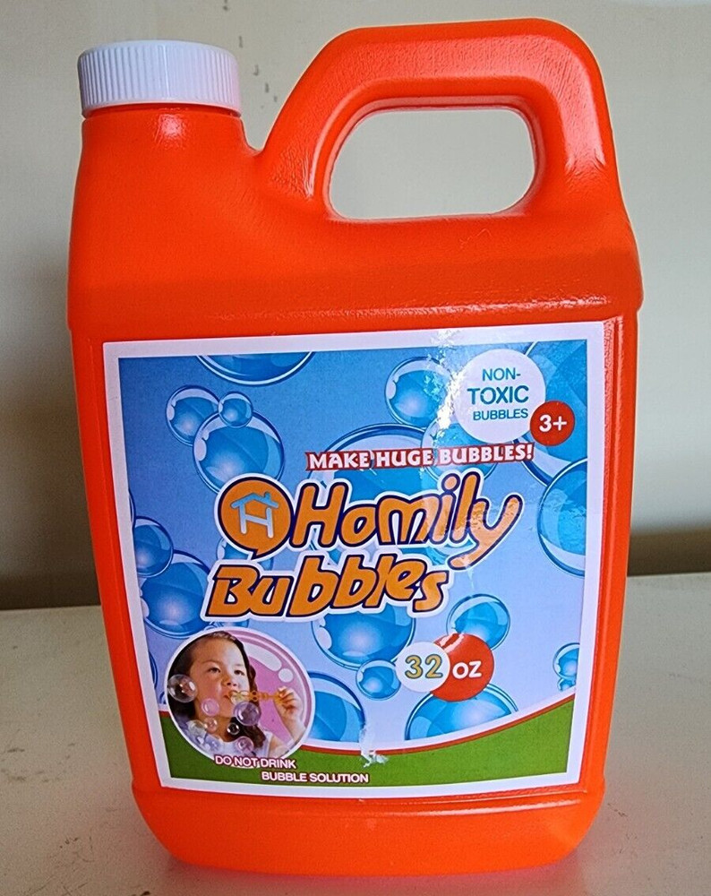 Homily Bubble Machine Gun Solution .  4 bottles 32 oz each