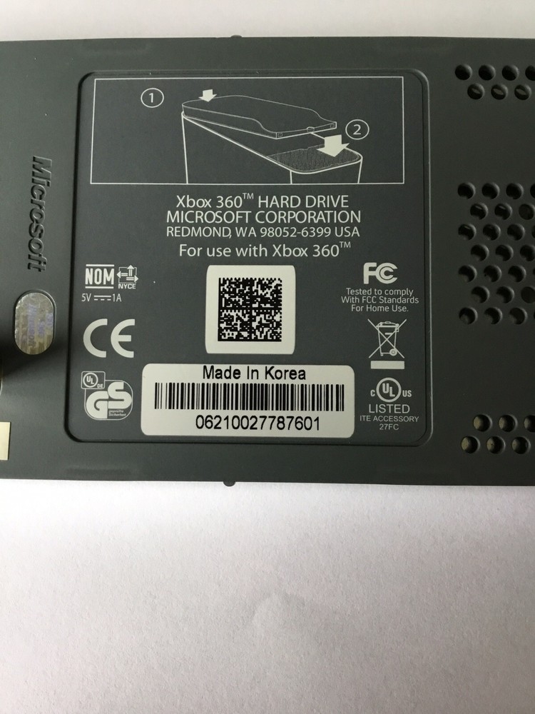 20GB OFFICIAL MICROSOFT XBOX 360 EXTERNAL HDD HARD DRIVE