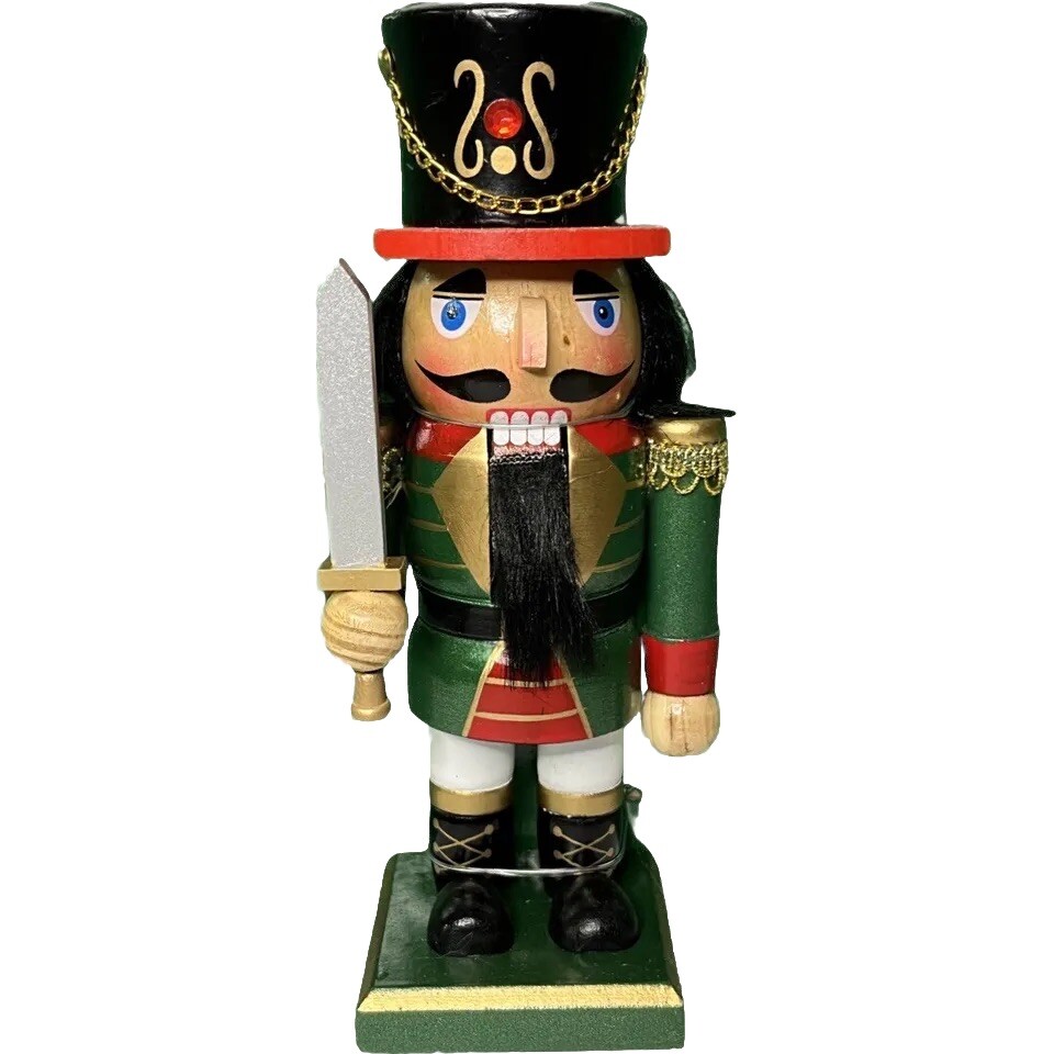 Kurt S Adler 9” Wooden Nutcracker Soldier