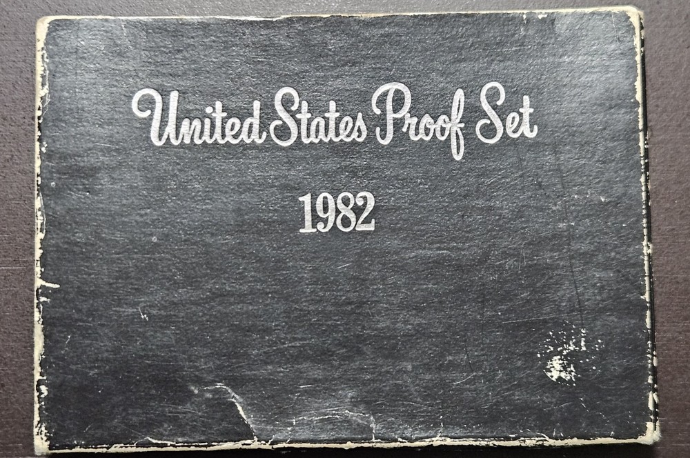 1982 S Proof Set 5 Coin Set In Original Mint Issue Box