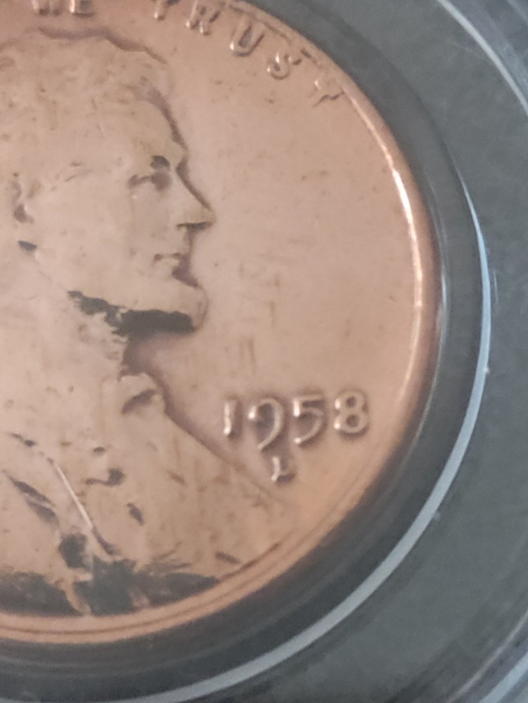 1958D Wheat Penny With Errors