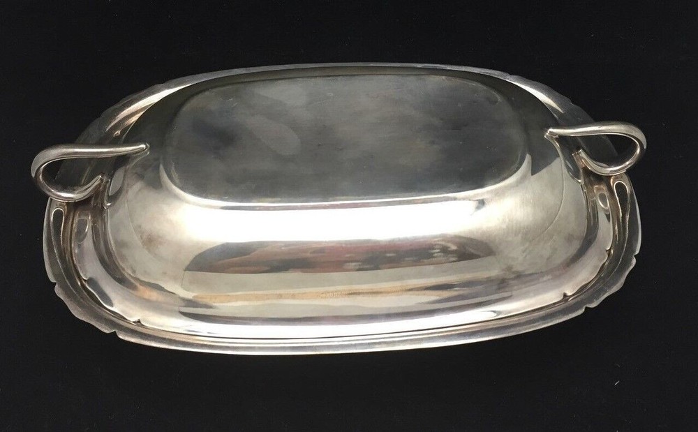 Reed & Barton Mayflower 5002 Oval Covered Silverplate Vegetable Dish dated 1947