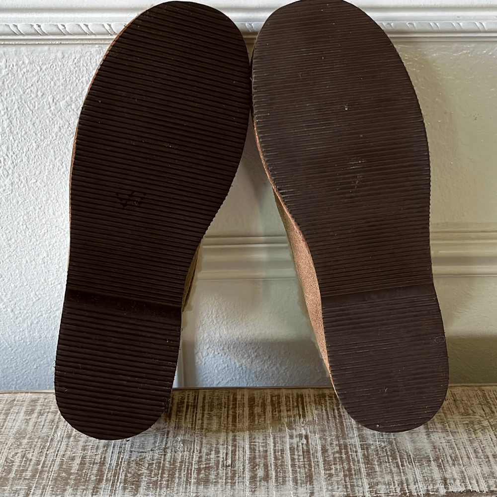 Men’s wool and leather moccasins
