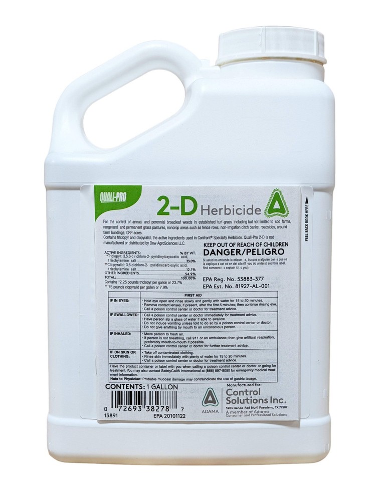 2-D Herbicide Generic Confront Triclopyr Clopyralid gallon (128 oz)