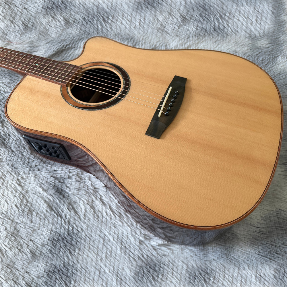 40 Inch, Top Solid Spruce, Fingerstyle Acoustic Guitar , Natural Gloss