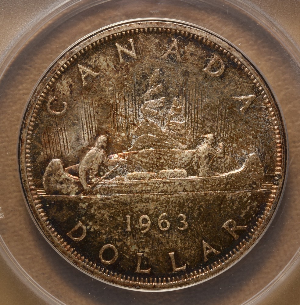 1963 Canada Silver Dollar ANACS MS63